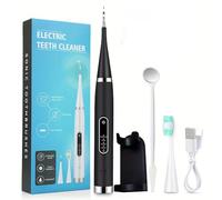 Powerful Water Flosser: Removes Stains & Tartar - IPX6 Waterproof Electric Oral Irrigator for Home and Travel Use (Black)