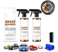 Powerful Wheel and Tire Cleaner Spray, Brake Bomber Foam for Rims & Tires, Heavy-Duty Outdoor All Purpose Cleaner, All-in-One Car Tire Shine Spray & Rim Cleaners, Wheel Shine for Car Tires (2, Set)