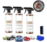 Powerful Wheel and Tire Cleaner Spray, Brake Bomber Foam for Rims & Tires, Heavy-Duty Outdoor All Purpose Cleaner, All-in-One Car Tire Shine Spray & Rim Cleaners, Wheel Shine for Car Tires (3, Set)