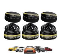 Powerful Wheel Cleaning Refurbish Wax - High Gloss Rim Wax, Tire Care and Polish Paste, Removes Brake Dust and Grime, Prevents Aging, Leaves Deep Dark Shine for Car, Truck, SUV, Trailer (3pcs)
