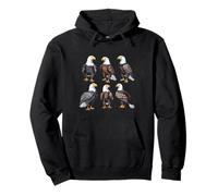 Powerful White Headed Bird of Prey Art Design Pullover Hoodie