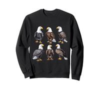 Powerful White Headed Bird of Prey Art Design Sweatshirt