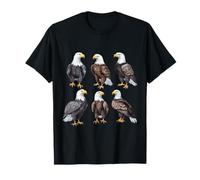 Powerful White Headed Bird of Prey Art Design T-Shirt