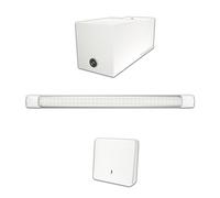 Powerful Wireless LED Light with Rechargeable Battery for Garage, Basement Box, Cellar, Locations Without Electricity - Autonomous Light lamp 1100 Lumens, Ready to Install, Battery Life 7 Hours