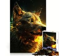 Powerful Wolf And Electric Jigsaw Puzzles 1000 Piece for Teenagers Improve Memory Relaxing Fun Sharp Edge Unique Gift (50x75cm)