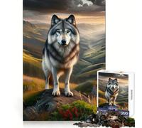 Powerful Wolf Teenager Jigsaw Puzzles 1000 Pieces Memory Boost Home Activity Pattern Assembly Perfect Present (38x26cm)