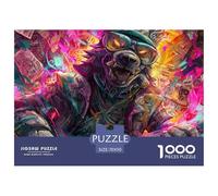Powerful WolfAstonishing 1000-Piece Jigsaw Puzzles for Adults Indomitable Wolf A Pantheon of Impossible, Hard, Difficult Challenging Puzzle Games for All Genders - A Unifying Challenge for Adults And