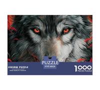 Powerful WolfColossal Jigsaw Puzzles for Adults Indomitable Wolf A Vast Collection of 1000 Advanced, Seemingly Impossible Challenging Puzzle Game Pieces - A Majestic Gift for Determined Adult And Youn