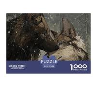 Powerful WolfColossal Jigsaw Puzzles for Adults Indomitable Wolf A Vast Collection of 1000 Advanced, Seemingly Impossible Challenging Puzzle Game Pieces - A Majestic Gift for Determined Adult And Youn