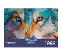 Powerful WolfColossal Jigsaw Puzzles for Adults Indomitable Wolf A Vast Collection of 1000 Advanced, Seemingly Impossible Challenging Puzzle Game Pieces - A Majestic Gift for Determined Adult And Youn