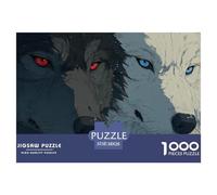 Powerful WolfColossal Jigsaw Puzzles for Adults Indomitable Wolf A Vast Collection of 1000 Advanced, Seemingly Impossible Challenging Puzzle Game Pieces - A Majestic Gift for Determined Adult And Youn