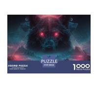 Powerful WolfDaunting Jigsaw Puzzles for Adults Indomitable Wolf An Assortment of 1000 Advanced, Impossible-Hard-Difficult Challenging Puzzle Educational Game Pieces - A Formidable And Rewarding Gift