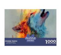 Powerful WolfDynamic 1000-Piece Jigsaw Puzzles for Adults Indomitable Wolf A Treasury of Challenging Puzzle Games for Women And Men - An Excellent Shared Hobby for Adults And Kids Age 12 Years And Up
