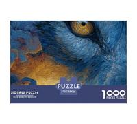 Powerful WolfIntricate 1000-Piece Jigsaw Puzzles for Adults Indomitable Wolf Presenting A World of Challenging Puzzle Games - These Stand As The Premier Gift Jigsaw Puzzles for Adults And Kids Age 12
