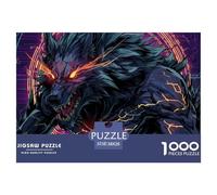 Powerful WolfJigsaw Puzzles for Adults Indomitable Wolf Featuring 1000 Advanced And Challenging Educational Games - These Serve As The Quintessential Gift Jigsaw Puzzles for Adults And Kids Age 12 Yea