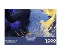 Powerful WolfJigsaw Puzzles for Adults Indomitable Wolf Featuring 1000 Advanced And Challenging Educational Games - These Serve As The Quintessential Gift Jigsaw Puzzles for Adults And Kids Age 12 Yea