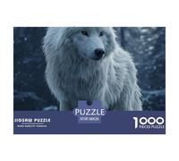 Powerful WolfJigsaw Puzzles for Adults Indomitable Wolf Featuring 1000 Advanced And Challenging Educational Games - These Serve As The Quintessential Gift Jigsaw Puzzles for Adults And Kids Age 12 Yea
