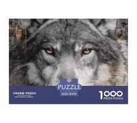 Powerful WolfJigsaw Puzzles for Adults Indomitable Wolf Featuring 1000 Advanced And Challenging Educational Games - These Serve As The Quintessential Gift Jigsaw Puzzles for Adults And Kids Age 12 Yea