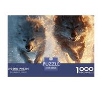 Powerful WolfMaster-Level Jigsaw Puzzles for Adults Indomitable Wolf Embark on A 1000-Piece Advanced And Challenging Puzzle Games Journey - Positioned As The Ultimate Gift Jigsaw Puzzles for Adults An