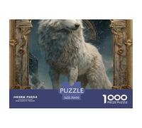 Powerful WolfOverwhelming 1000-Piece Jigsaw Puzzles for Adults Indomitable Wolf A Crusade Through Impossible, Hard, And Difficult Challenging Puzzle Games - The Most Prestigious Gift for Adult And Tee