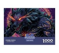 Powerful WolfProdigious 1000-Piece Jigsaw Puzzles for Adults Indomitable Wolf Consisting of 1000 Seemingly Insurmountable Challenging Puzzle Educational Pieces - Forged As A Legacy Gift Jigsaw Puzzles