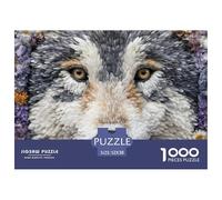Powerful WolfStaggering 1000-Piece Jigsaw Puzzles for Adults Indomitable Wolf A Monumental Assembly of Impossible-Hard-Difficult Challenging Puzzle Educational Pieces - A Gift of Supreme Challenge for