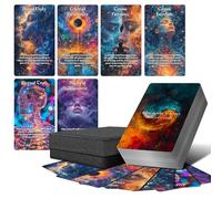 Powerful Yin and Yang Oracle Cards, 68 Oracle Cards Deck with Meanings on Them, Oracle Tarot Cards for Beginner, Evaluate Emotions, Relationships, Career, Health, Life (Yellow)