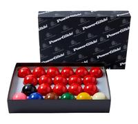 POWERGLIDE 22 Ball Snooker Set | 15 Reds | Tournament | 2" / 50.8mm Diameter | Boxed, Red, Yellow