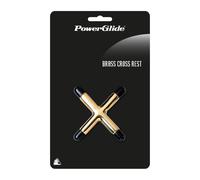 PowerGlide Brass Cross Cue Rest One Size