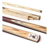 POWERGLIDE Catalyst | One 2-Piece Pool Cue Stick | Machine-spliced Rosewood Butt with Hand-spliced Ash Front Splice with Blue Veneers | Brass Joint | Assorted Weights | Full Size 57" | 9.5mm Tip