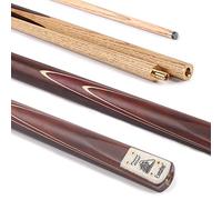 POWERGLIDE EXECUTIVE | 2-Piece Snooker Pool or Billiard Cue Stick | Hand-spliced Rosewood Butt with Mahogany Front Splice & Natural Veneers | 19 oz | Full Size 57" | 6 inch Extension | 9.5mm Tip