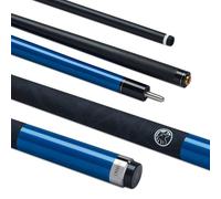 PowerGlide One 2-Piece Pool Cue Stick | Emanate | Carbon Fibre & Fibreglass | Ultra Smooth Gloss Matte Grip | Full Size 58" | 13 mm Tip