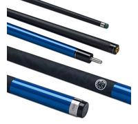 POWERGLIDE One 2-Piece Pool Cue Stick | Emanate | Carbon Fibre & Fibreglass | Ultra Smooth Gloss Matte Grip | Full Size 57" | 10 mm Tip
