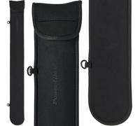 POWERGLIDE Snooker Pool or Billiard Cue Case | Skuba | Handle & Shoulder Strap | Protective Foam Interior | Lightweight Neoprene | Black | To Fit 2-Piece Cue