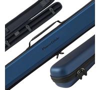 POWERGLIDE Snooker Pool or Billiard Cue Case | Svartur | Modern Design Soft Touch EVA | Handle & Shoulder Strap | Protective Foam Interior | Accessory Pockets | to Fit 2-Piece 3/4 Joint Cue | Blue