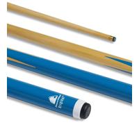 PowerGlide Snooker Pool or Billiard Cue Stick, Original 1-Piece, Poplar Shaft with Painted Butt, Assorted Weights, Junior Length 48", 10mm Tip, Blue PowerGlide Blue