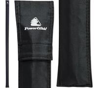 PowerGlide Snooker Pool or Billiard Protective Soft Cue Sleeve | Ultra Slim | Lightweight | Black | Hook & Loop Closure | Protects and Holds One Fully Assembled 57" Or 58" Cue