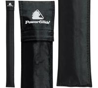 PowerGlide Snooker Pool or Billiard Protective Soft Cue Sleeve | Ultra Slim | Lightweight | Black | Hook & Loop Closure | Protects and Holds Full Size 2-Piece Cue