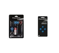 PowerGlide Unisex Cue Accessory Kit, Multi-Colour, One Size UK & Unisex Snooker Pool Billiard Cue Tips, Blue, 9mm UK
