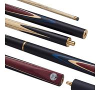POWERGLIDE VI Ash 3/4 Joint Snooker Pool or Billiard Cue Stick | North American Ash Shaft | Hand-spliced Ebonised Butt | 19 oz | Full Size 57" | 6 inch Extension | 9.5mm Tip