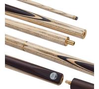 POWERGLIDE VINCI Ash 3/4 Jointed Snooker Pool or Billiard Cue Stick - North American Ash Shaft - Hand Spliced Rosewood Butt - 19 oz - Full Size 57" - 9.5mm Tip