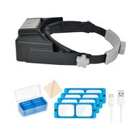 PowerHands Cordless Magnifier Headgear without Professional Magnifier Glass Design