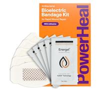 PowerHeal Bioelectric Wound Care Bandage Kit & Fast Healing - 3 Layers with Bioelectric Swab, Absorbent Pad, Adhesive + Hydrogel for Wound Cuts