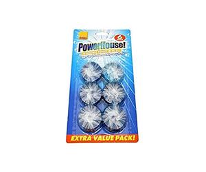 Powerhouse 30 x Hygienic Blue Cistern Drop In Toilet Blocks (Pack of 5 x 6)