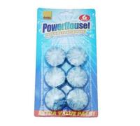 Powerhouse Hygienic Blue Cistern Drop In Toilet Blocks (Pack of 6) (1)