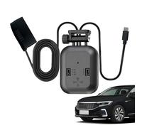 Powering Cable for Car Camera - ABS 6x4.5x3cm | Automotive Recorder Cord Low Voltage Protection Radar Detector Charger Cable Cam Power Adapter Accessory | for truck car parking