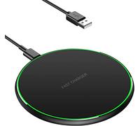 POWERIVER Fast Wireless Charger, Qi Induction Charger Compatible with iPhone 14/15/16/13/12/11/ Pro/XS Max/XR/XS/X,AirPods 2/3/Pro,Samsung Galaxy S23/S22/S21/S10/S9/S8/Note 20/10