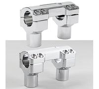 POWERJAMES 1 1/4 inch Chrome Handlebar Risers Kit for Harley Fat Boy Softail Dyna Sportster Road King 1.25" Ape Hanger Beach Handlebar