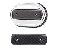 POWERJAMES Black Carbon Fiber Air Filter Trim Cover for Harley OEM # 29400267 Air Cleaner 114