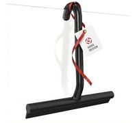 POWERLAND Shower Squeegee for Glass Doors, All-One-Piece Silicone with Built-in Hook Design for Easy Hanging, Streak-Free Bathroom Cleaner for Shower, Window Mirror Squeegee for Bathroom, Tile, Car